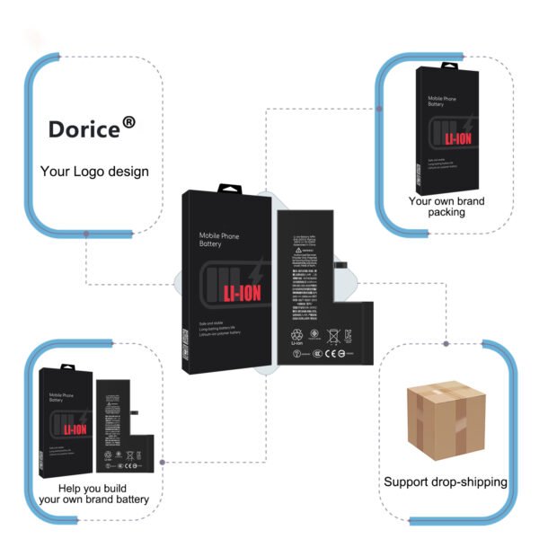 Factory wholesale battery with super capacity for iPhone X battery