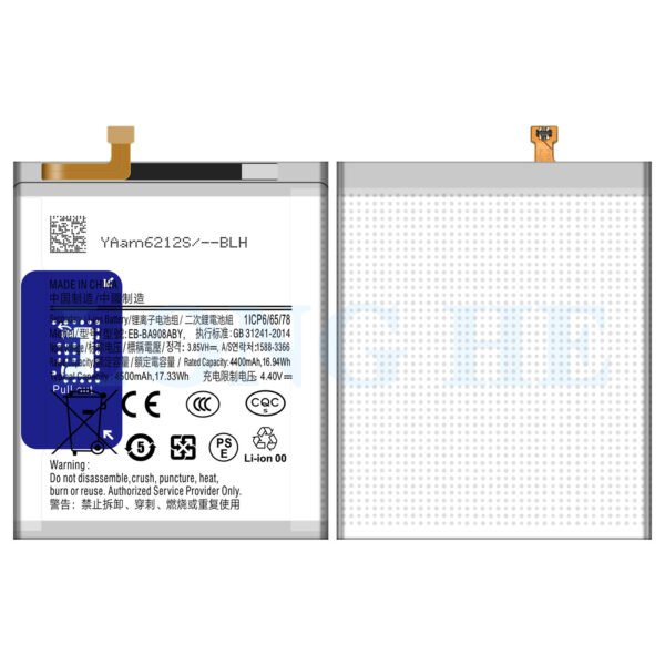 3.85v 4500mAh EB-BA908ABY Replacement Battery For Samsung A90 5G A908 Phone Original logo Battery