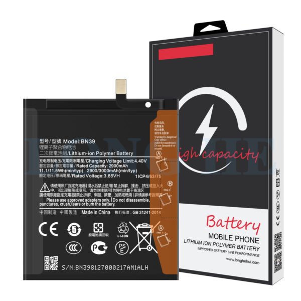 3.85V 3000mAh BN39 For Xiaomi Mi Play Battery Replacement High Quality Batteries