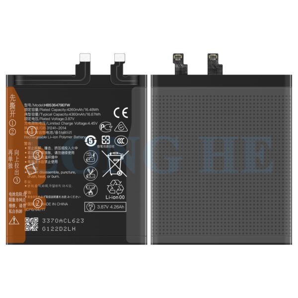 3.87V 4360mAh HB536479EFW cellphone battery for Huawei P50 Pro Rechargeable hone battery
