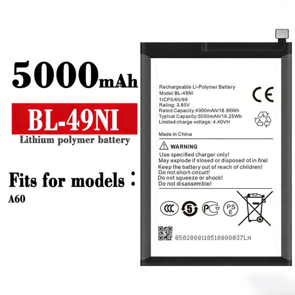 3.85V BL-49NI Replacement Battery For Itel A60 Brand new mobile phone replacement batteries