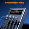 High Capacity 20000mAh Digital Display Portable Power Bank Station Four USB Type C Output 22.5W Output Power