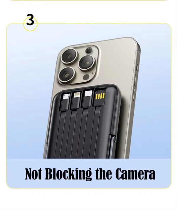 10000mAh Wireless Mini Power Bank High Capacity Type-C Input Fast Charging Portable Magnetic Charger for Phone