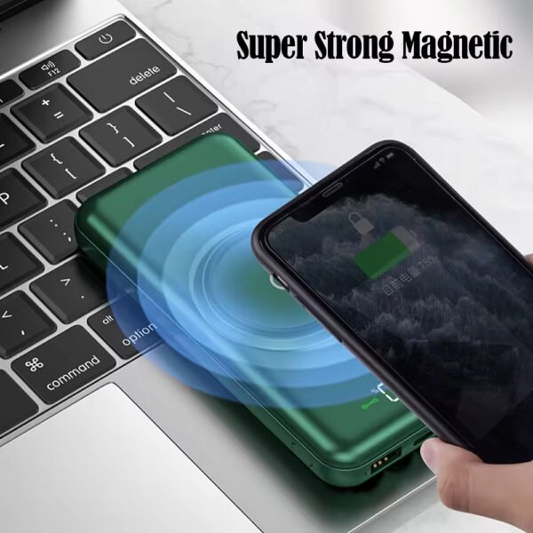 Portable 10000mAh Power Bank Half Screen LED Display Fast Charging Li-Polymer Battery Output Power for Charging Devices